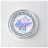 Image 2 : 1 Oz. Fine Silver 2001 Maple Leaf Hologram Coin