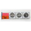 Image 1 : Three 1960s Canadian .800 Silver Coins