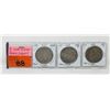 Image 1 : 3 USA 1922 .900 Silver Liberty/Peace Dollar Coins