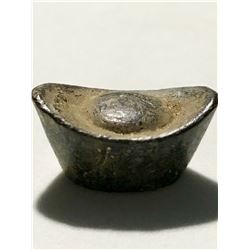 A BRONZE INGOT QING DYNASTY.
