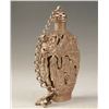 Image 6 : A SILVER BUDDHA SNUFF BOTTLE & PENDANT QING DYNASTY.