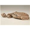 Image 7 : A SILVER BUDDHA SNUFF BOTTLE & PENDANT QING DYNASTY.