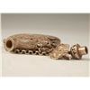 Image 8 : A SILVER BUDDHA SNUFF BOTTLE & PENDANT QING DYNASTY.