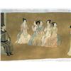 Image 7 : A RARE INK & COLOR FAMILLE ROSE PAINTING QING DYNASTY.