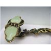 Image 3 : A GILT BRONZE & WHITE JADE RUYI SCEPTER QING DYNASTY.
