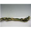 Image 4 : A GILT BRONZE & WHITE JADE RUYI SCEPTER QING DYNASTY.