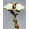 Image 5 : A GILT BRONZE & WHITE JADE RUYI SCEPTER QING DYNASTY.