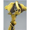 Image 7 : A GILT BRONZE & WHITE JADE RUYI SCEPTER QING DYNASTY.