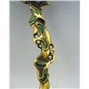 Image 9 : A GILT BRONZE & WHITE JADE RUYI SCEPTER QING DYNASTY.