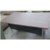 Image 1 : Metal Desk w/ Wood Top & 5 Drawers