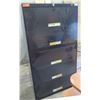 Image 1 : Black Metal 5 Drawer Lateral File Cabinet