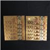 Image 1 : CANADIAN $100 GOLD FOILED NOVELTY BANKNOTES