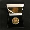 Image 1 : LeBRON JAMES GOLD PLATED MVP BASKETBALL COIN w/ CASE & CERTIFICATE