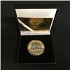 Image 1 : MICHAEL JORDAN GOLD PLATED MVP BASKETBALL COIN w/ CASE & CERTIFICATE