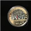 Image 2 : MICHAEL JORDAN GOLD PLATED MVP BASKETBALL COIN w/ CASE & CERTIFICATE