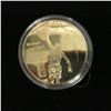 Image 3 : MICHAEL JORDAN GOLD PLATED MVP BASKETBALL COIN w/ CASE & CERTIFICATE