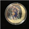 Image 2 : KOBE BRYANT GOLD PLATED BASKETBALL COIN w/ CASE & CERTIFICATE