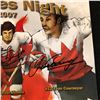 Image 5 : MULTI SIGNED SUMMIT SERIES NIGHT HOCKEY POSTER w/ D. HULL, P. MAHOVLICH, M. DIONNE, Y. COURNOYER