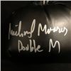 Image 2 : MICHAEL MOORER SIGNED BLACK EVERLAST BOXING GLOVE W/DOUBLE M INSCRIPTION (SCHWARTZ)