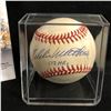 Image 2 : EDDIE MATTHEWS SIGNED BASEBALL W/512 HR'S INSCRIPTION (JSA COA)