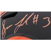 Image 2 : DREW LOCK SIGNED BRONCOS FULL-SIZE AUTHENTIC ON-FIELD ECLIPSE ALTERNATE SPEED HELMET (JSA COA)