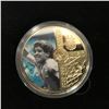 Image 2 : DIEGO MARADONA GOLD PLATED COIN w/ CERTIFICATE