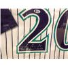 Image 2 : LUIS GONZALES SIGNED 33X34 FRAMED D-BACKS JERSEY (BECKETT COA)