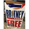 Image 1 : FULL SIZE BRITNEY SPEARS 2001-02 WORLD TOUR POSTER LOT