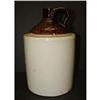 Image 4 : BROWN AND WHITE STONEWARE JUG