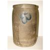 Image 1 : BLUE DECORATED STONEWARE CROCK