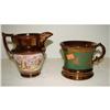 Image 1 : COPPER LUSTER CREAMER AND MUG