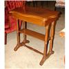Image 1 : WALNUT SINGLE DRAWER LAMP TABLE