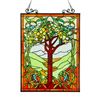 Image 3 : Fruits of Life Stained Art Glass Hanging Window Panel