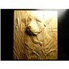 Image 1 : Hunting Dog & Cattails Carved Wooden Plaque