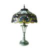 Image 2 : Tiffany Style Stained Art Glass Lamp