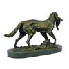 Image 3 : After Barye, Hunting Dog With Bird Bronze Sculpture