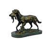 Image 6 : After Barye, Hunting Dog With Bird Bronze Sculpture