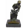 Image 5 : After Rodin's Thinker, Skeleton Thinker Bronze Sculpture