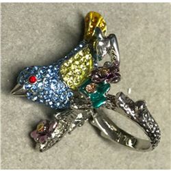 Swarovski Crystal Bluebird Ring