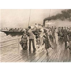 19thc Photogravure Print, The Jetty Trouville