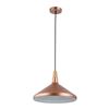 Image 1 : Mid Century Modern Style Rose Gold Pendant Light