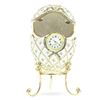 Image 6 : Faberge Inspired Russian Trinket Box, Clock Jeweled Egg