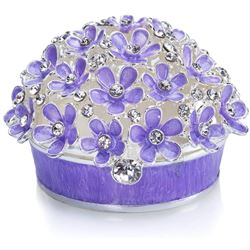 Forget Me Not Floral Trinket, Jewel Box
