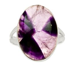Star Amethyst Cabochhon Sterling Silver Ring