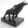 Image 5 : Signed Abstract Bronze Wall Street Bull Sculpture