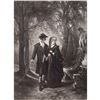 Image 1 : 1880's Photogravure Print, Courtship Scene