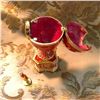 Image 4 : Russian Faberge-style Royal Chanticleer Trinket Jewel Box Egg Clock