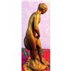 Image 2 : Vintage Gilt Chalkware Statue, Classical Greek Nude