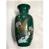 Image 1 : Japanese Hand Stenciled Birds & Floral Vase