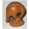 Image 1 : Carved Boxwood Netsuke, Crane Catching Shell